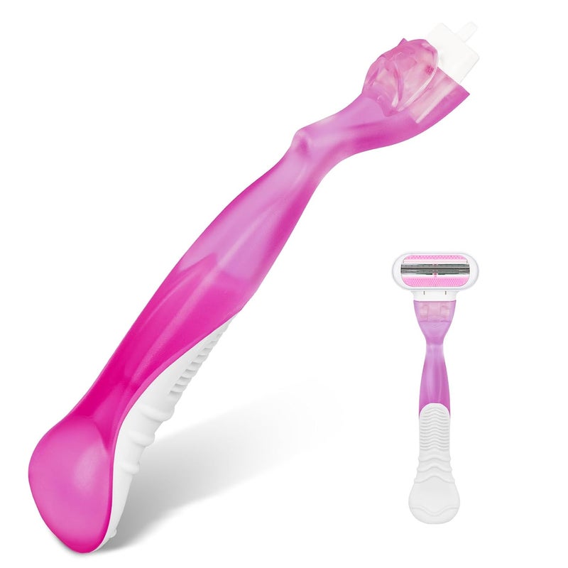 VANEST Replacement Handle Compatible with Gillette Venus, Comfort Glide Razor Handle Non-slip Ergonomic Handles for Women (Hot Pink) - Image 1
